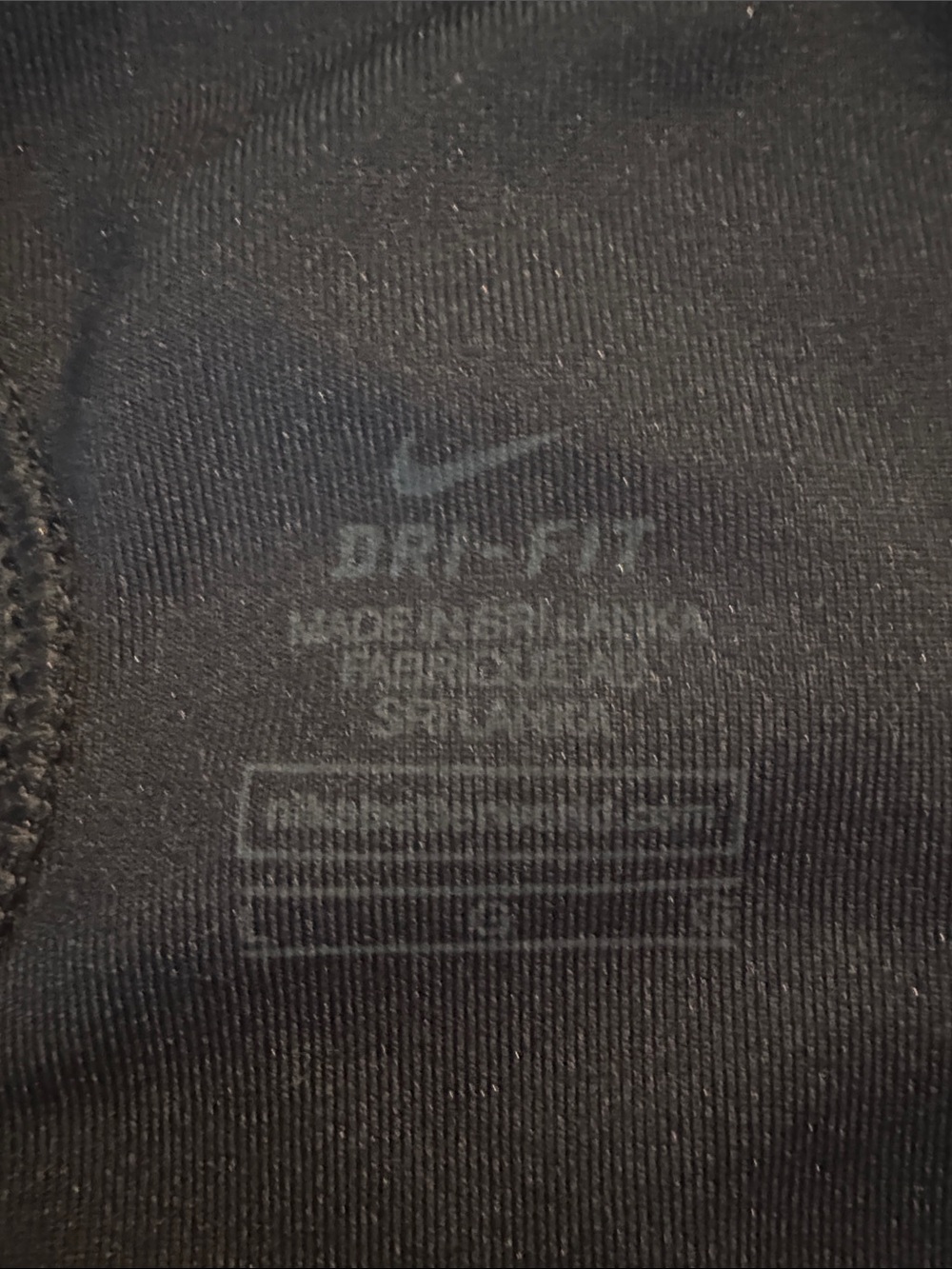 Nike Navy Racerback Sports Bra with White Swoosh - Picture 2 of 6
